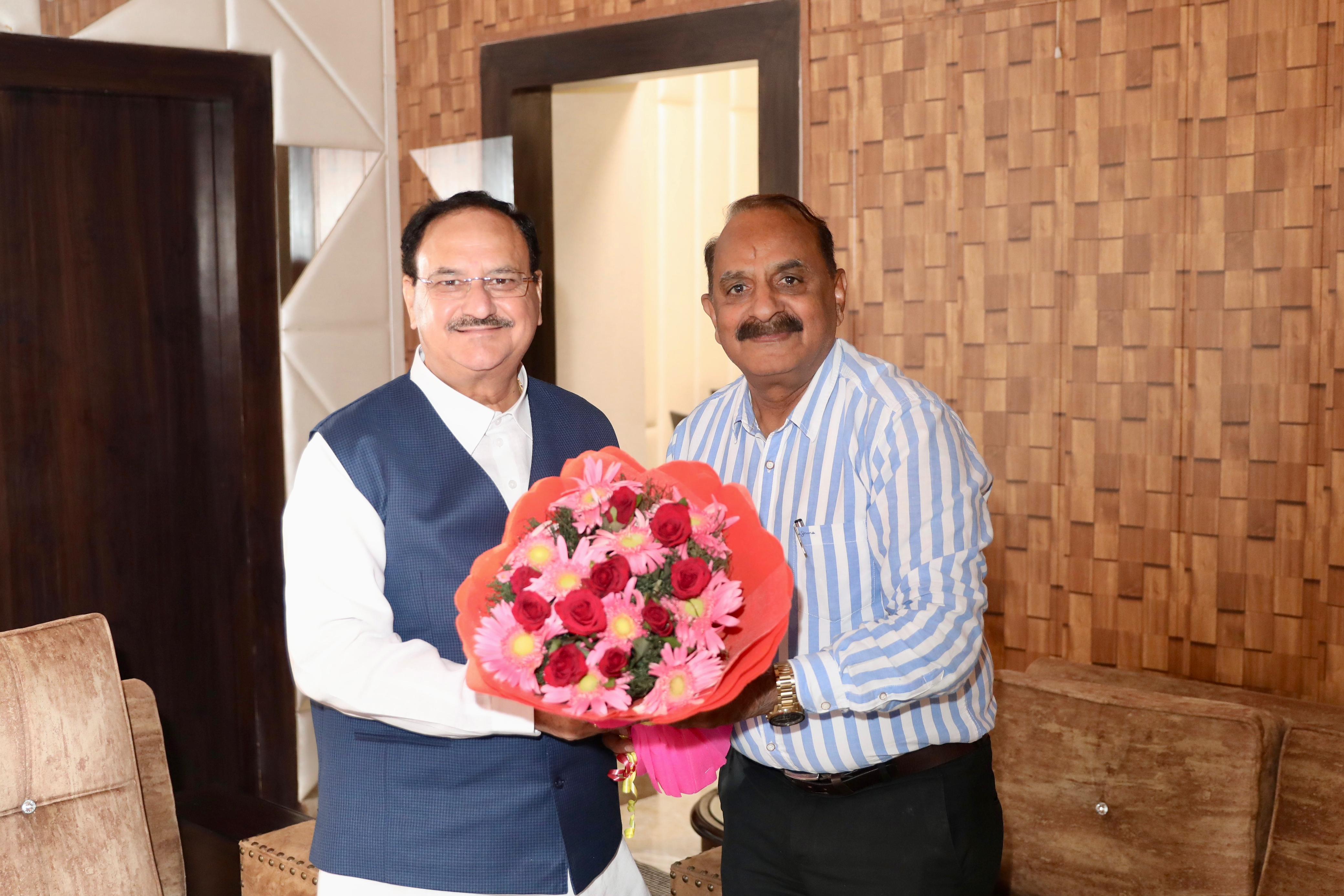 Chairman of RGCN meets with the Honorable Union Minister of Health & Family Welfare J. P. Nadda